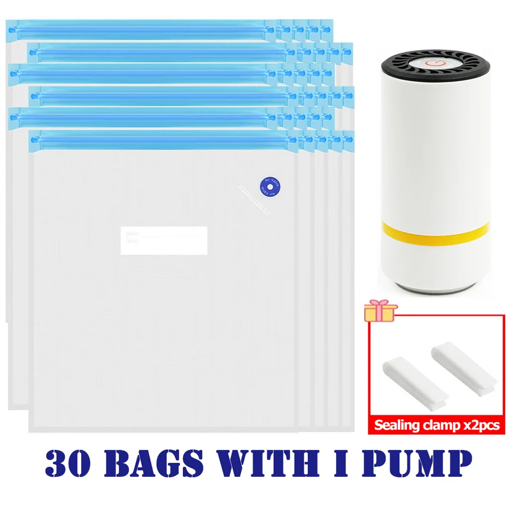 Zavique Vacuum Storage Bag Set with USB Electric Pump