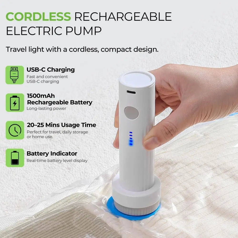 Zavique USB Rechargeable Vacuum Storage Pump