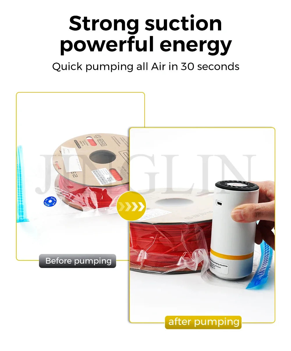 Zavique Vacuum Storage Bag Set with USB Electric Pump