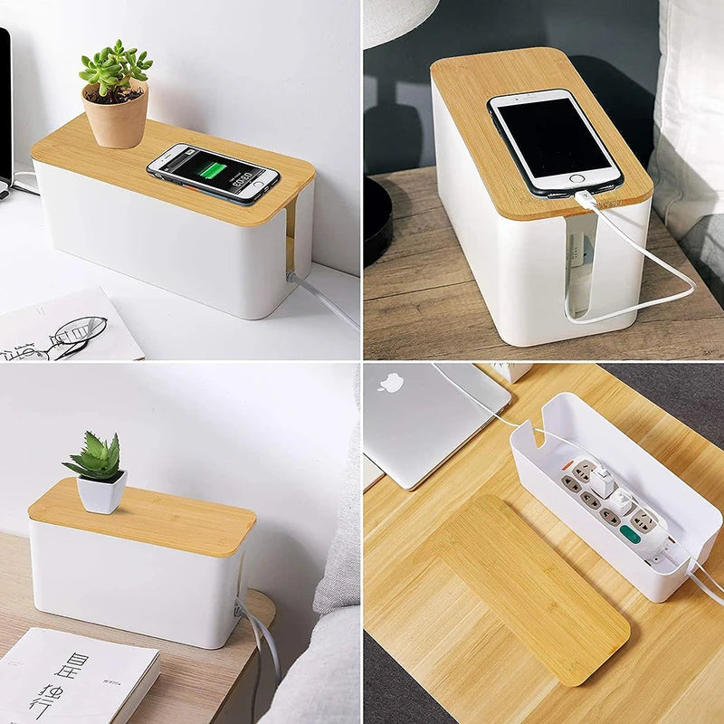 Zavique Cable Management Box for Power Strips & Cords