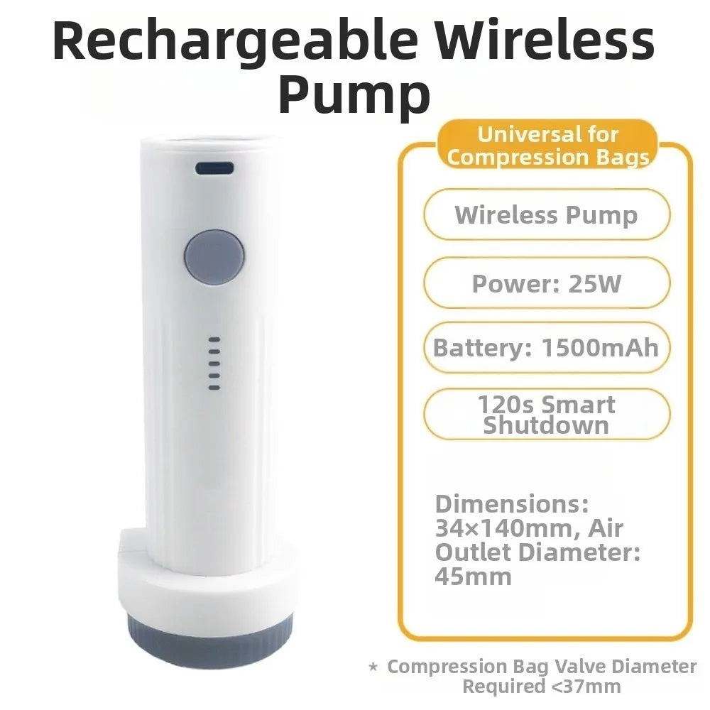 Zavique USB Rechargeable Vacuum Storage Pump