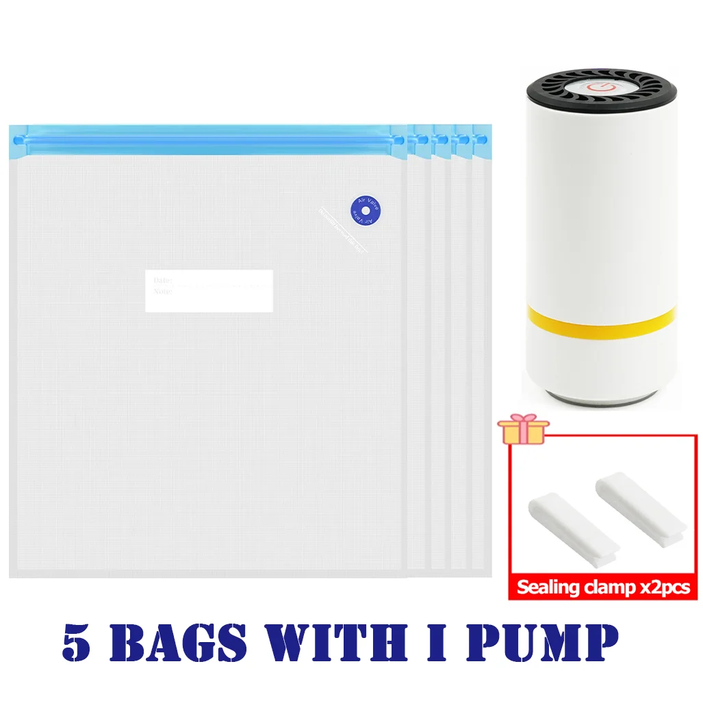 Zavique Vacuum Storage Bag Set with USB Electric Pump