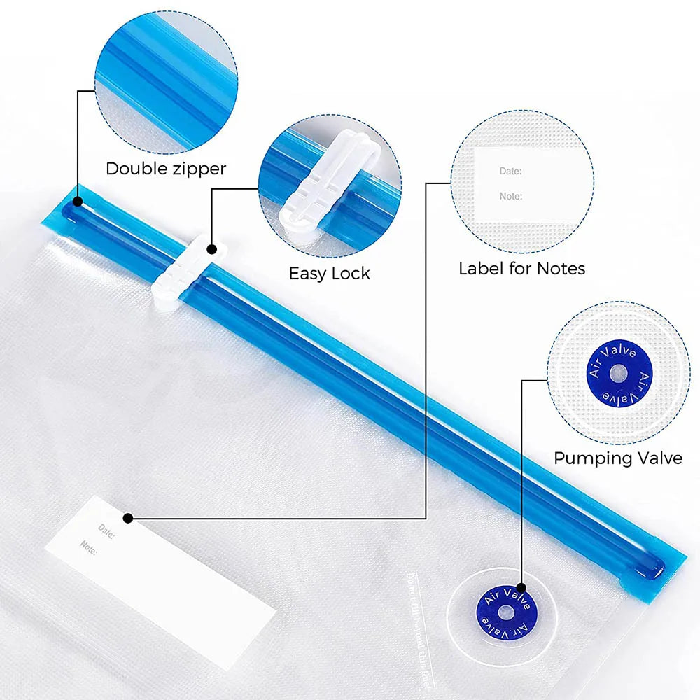 Zavique Vacuum Storage Bag Set with USB Electric Pump