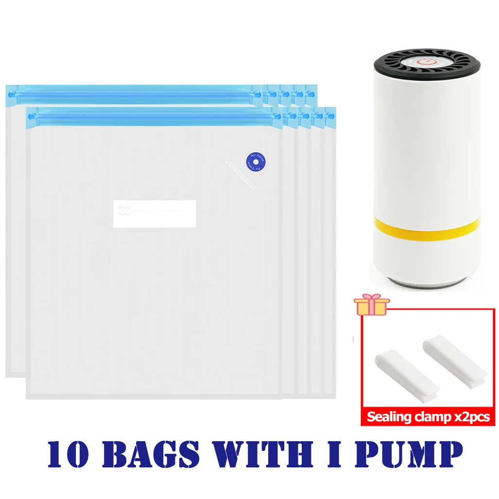 Zavique Vacuum Storage Bag Set with USB Electric Pump