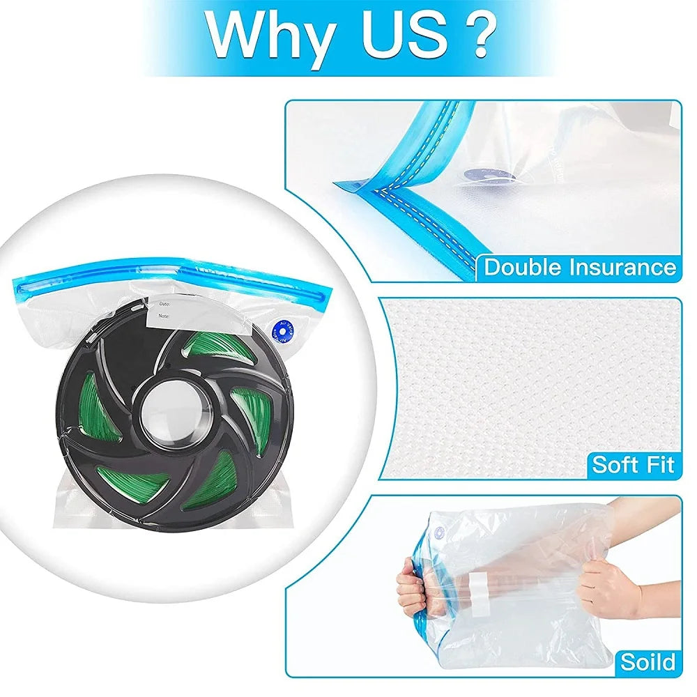 Zavique Vacuum Storage Bag Set with USB Electric Pump