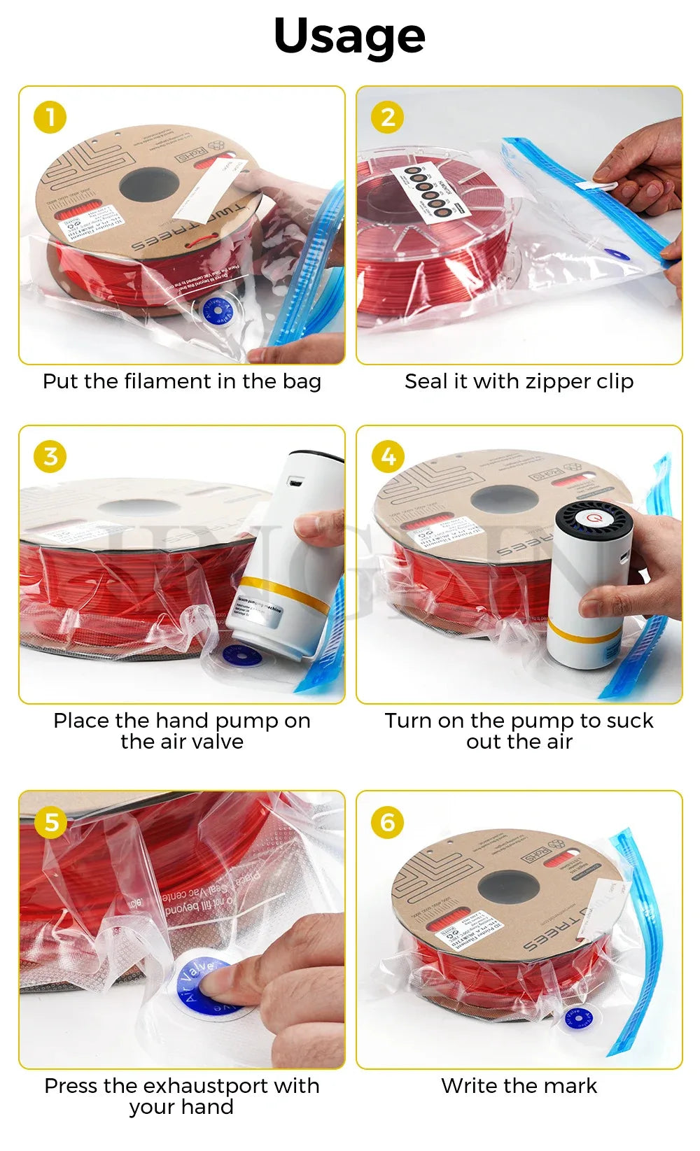 Zavique Vacuum Storage Bag Set with USB Electric Pump